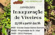 Produtor de Água no Pipiripau realiza inauguração de viveiros